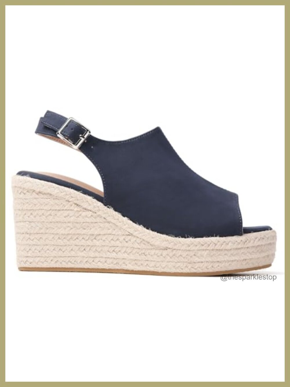 Women's Wedge Espadrilles Sandals Memory Foam Comfort - Picture 4 of 6